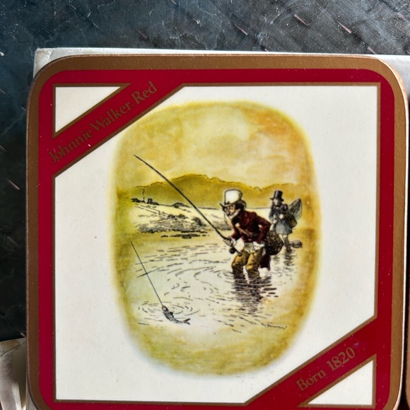 Johnnie Walker Red Vintage Never Used Coasters in Original Box - Picture 10 of 15